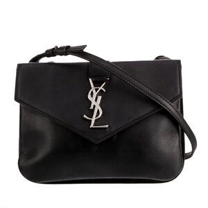 Saint Laurent Leather Tri Pocket Mini